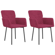 Eetkamerstoelen Fluweel Wijnrood