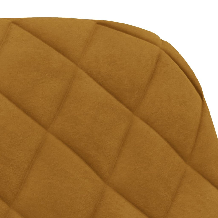 Eetkamerstoelen Fluweel Bruin