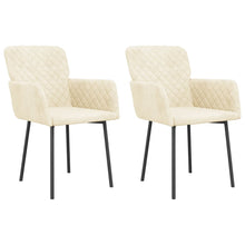 Eetkamerstoelen Fluweel Kleurig Crème
