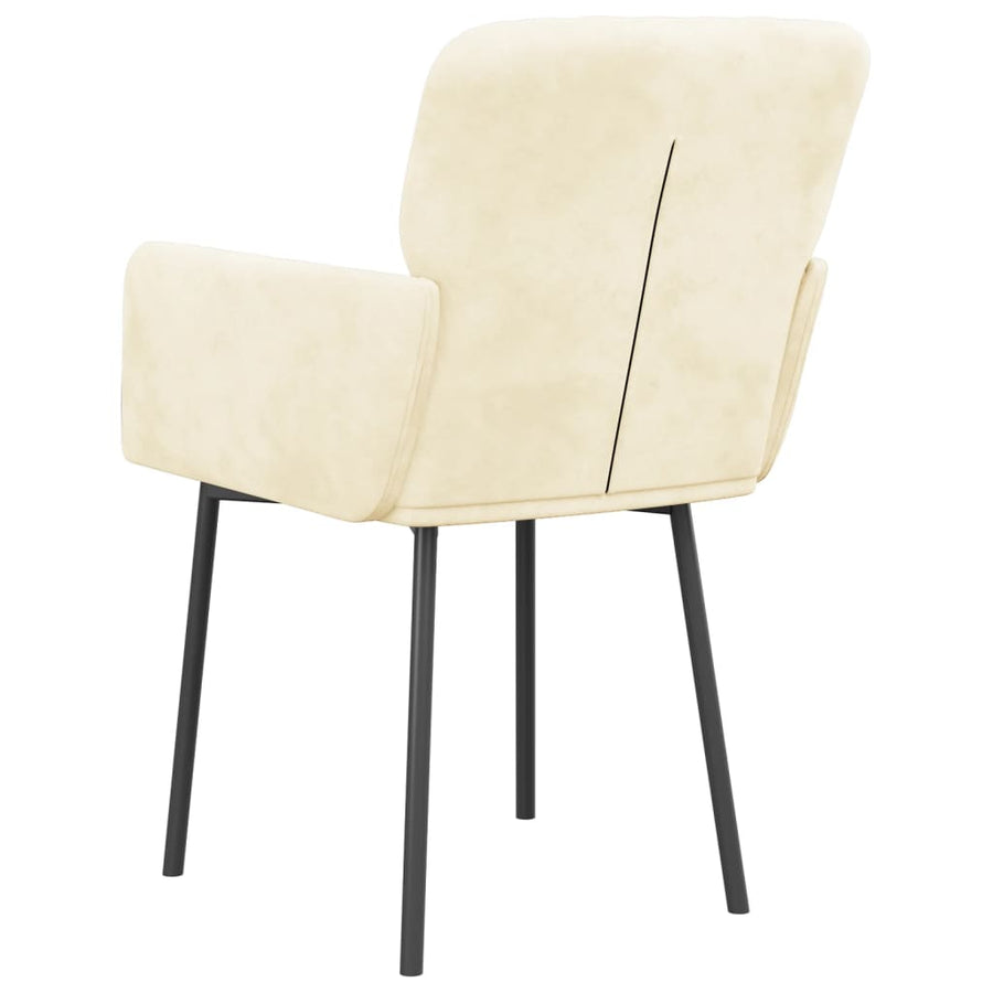 Eetkamerstoelen Fluweel Kleurig Crème