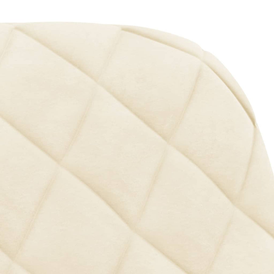 Eetkamerstoelen Fluweel Kleurig Crème