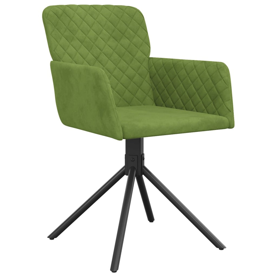 Eetkamerstoelen Draaibaar Fluweel Lichtgroen
