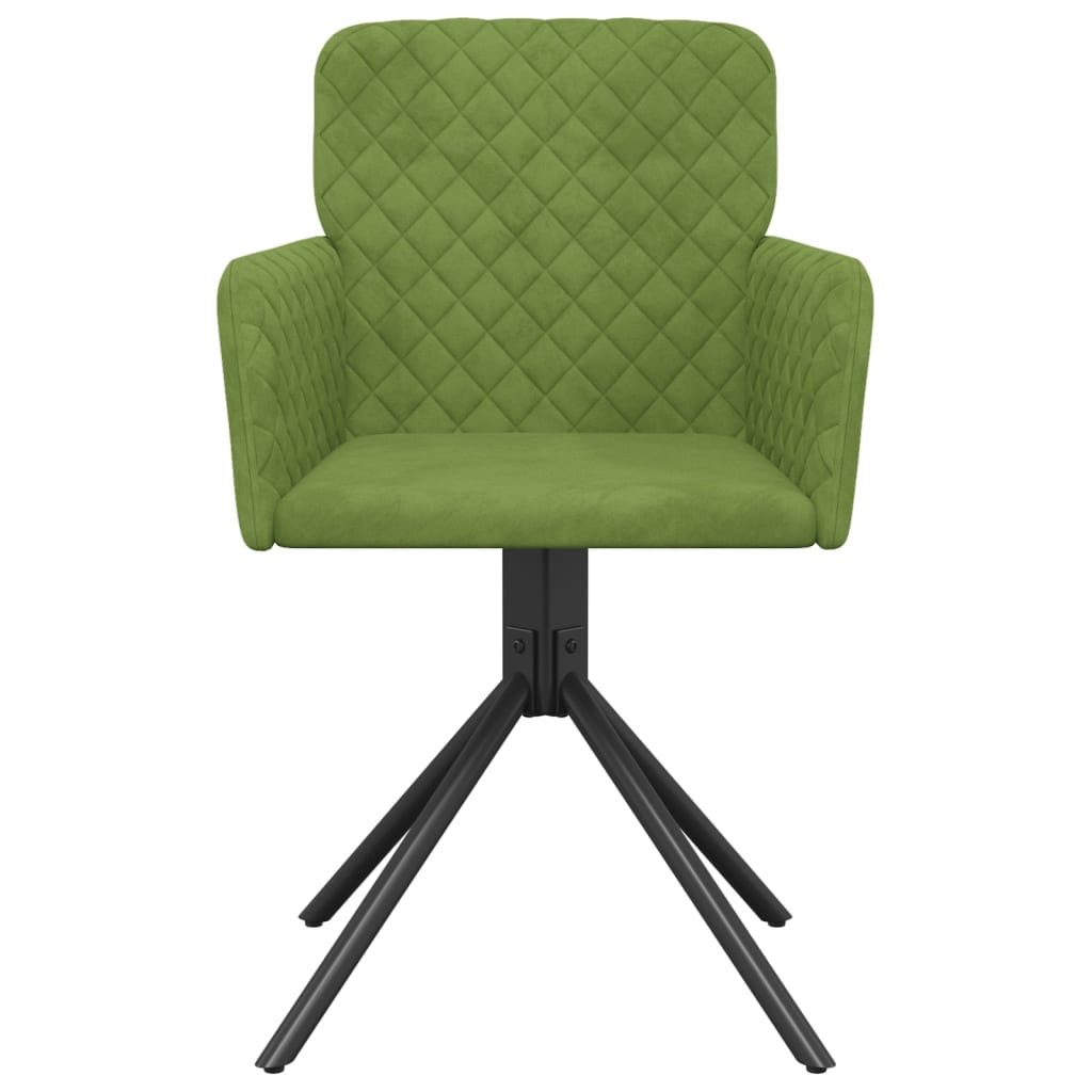 Eetkamerstoelen Draaibaar Fluweel Lichtgroen