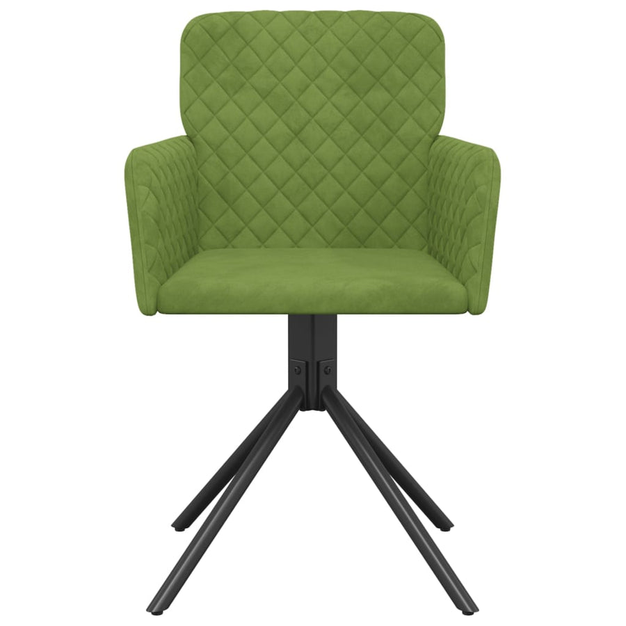 Eetkamerstoelen Draaibaar Fluweel Lichtgroen