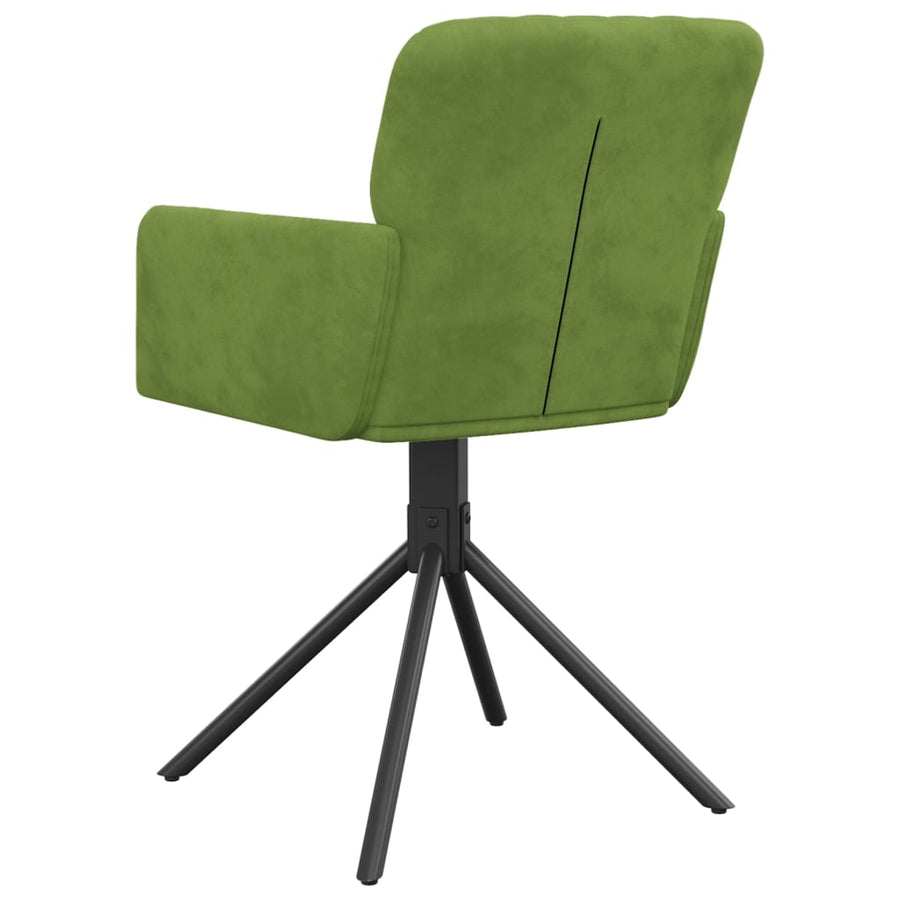 Eetkamerstoelen Draaibaar Fluweel Lichtgroen