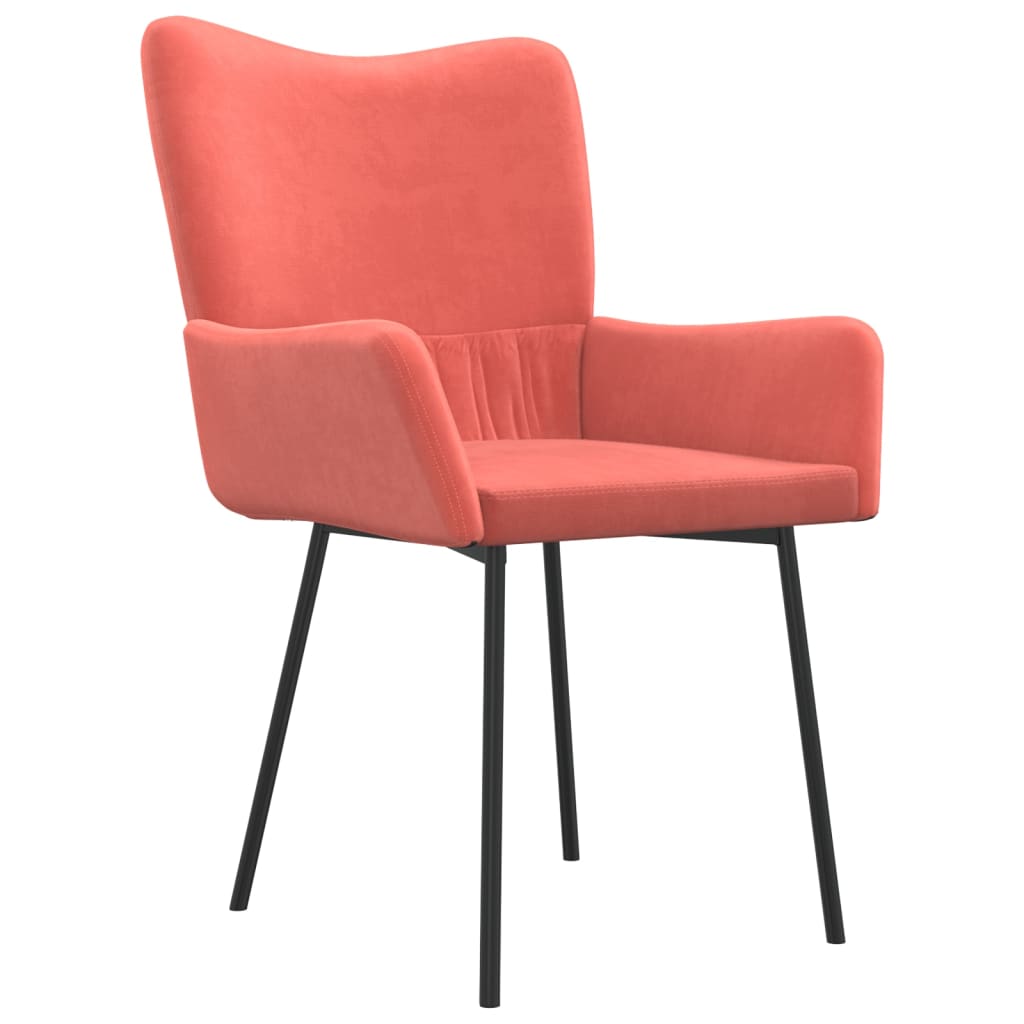 Eetkamerstoelen Fluweel Roze