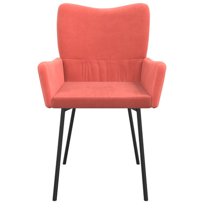Eetkamerstoelen Fluweel Roze