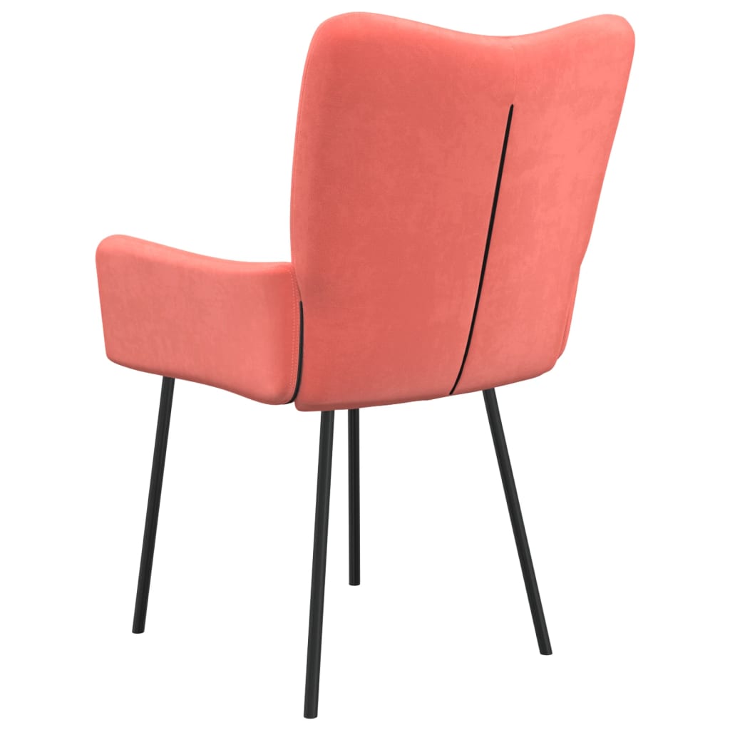 Eetkamerstoelen Fluweel Roze