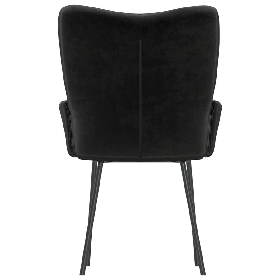 Eetkamerstoelen Fluweel Zwart