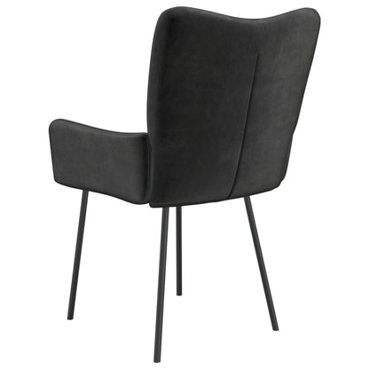 Eetkamerstoelen Fluweel Zwart