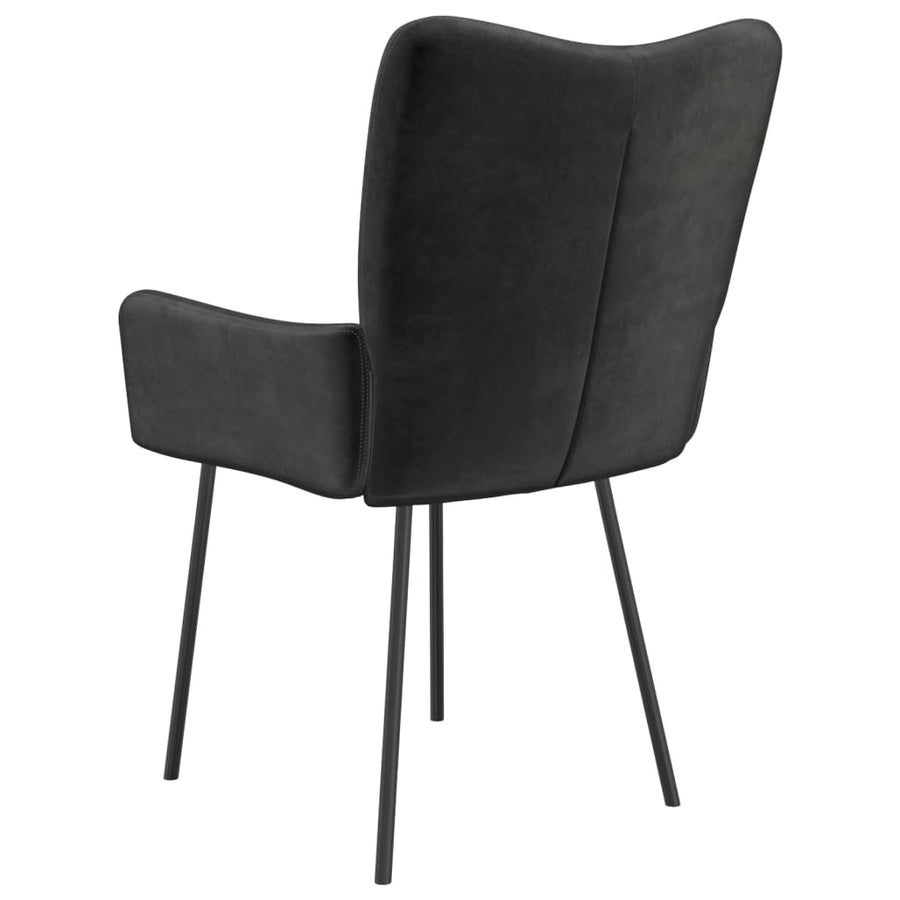 Eetkamerstoelen Fluweel Zwart