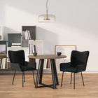 Dining Chairs 2 pcs Velvet Black