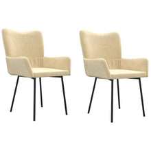 Eetkamerstoelen Fluweel Kleurig crème