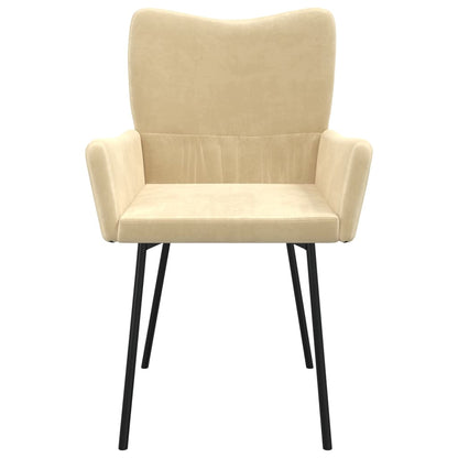 Eetkamerstoelen Fluweel Kleurig crème