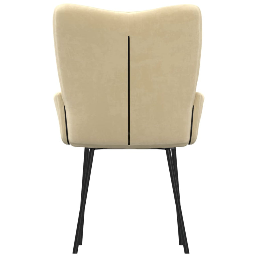 Eetkamerstoelen Fluweel Kleurig crème