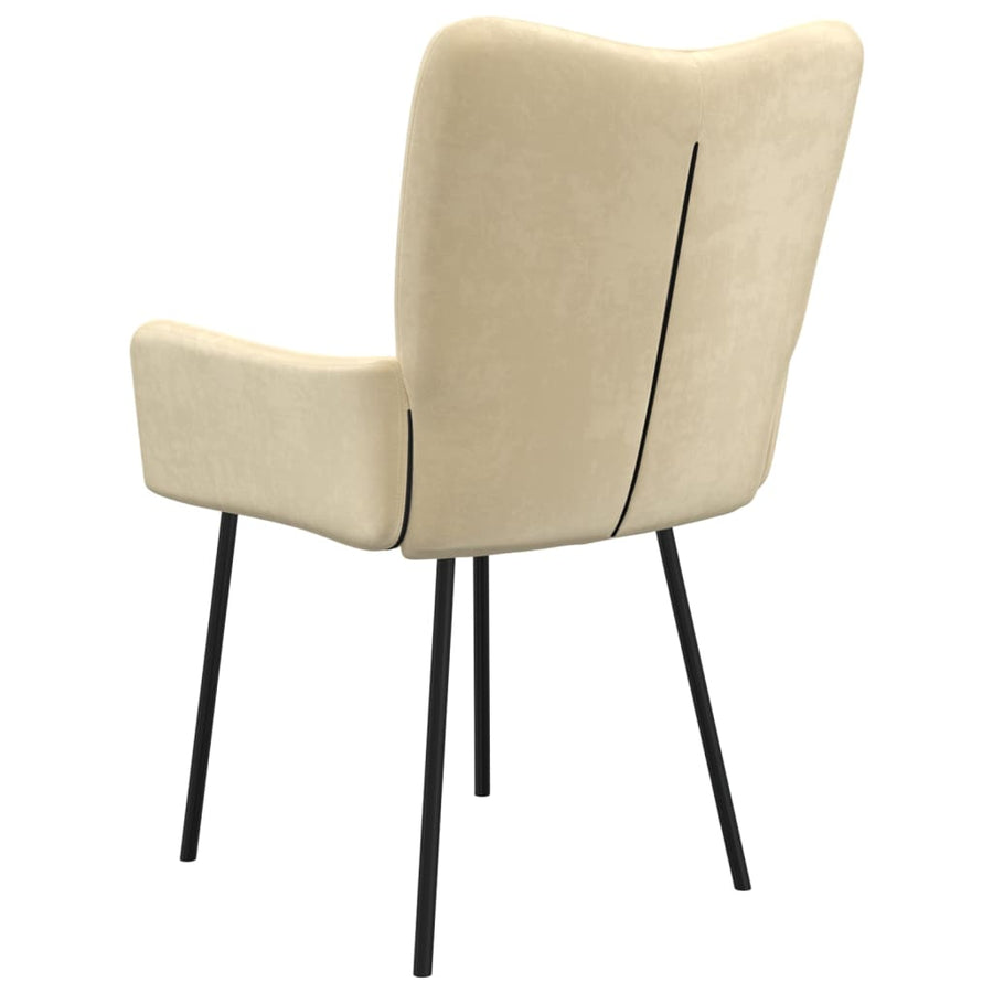Eetkamerstoelen Fluweel Kleurig crème