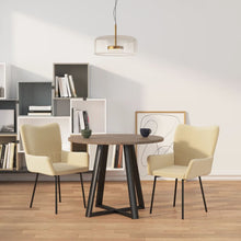 Eetkamerstoelen Fluweel Kleurig crème