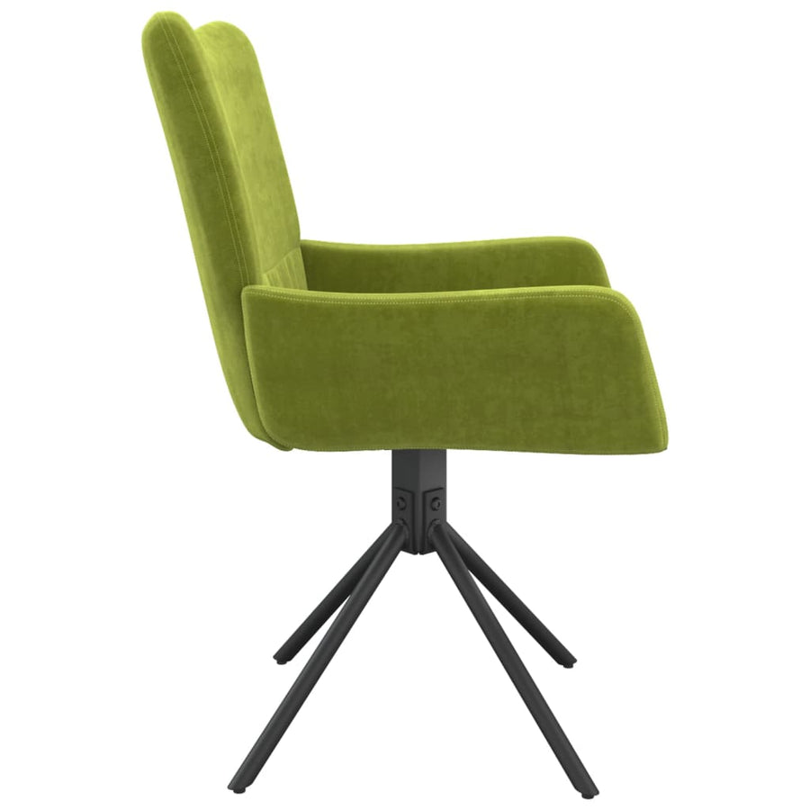 Eetkamerstoelen Draaibaar Fluweel Lichtgroen