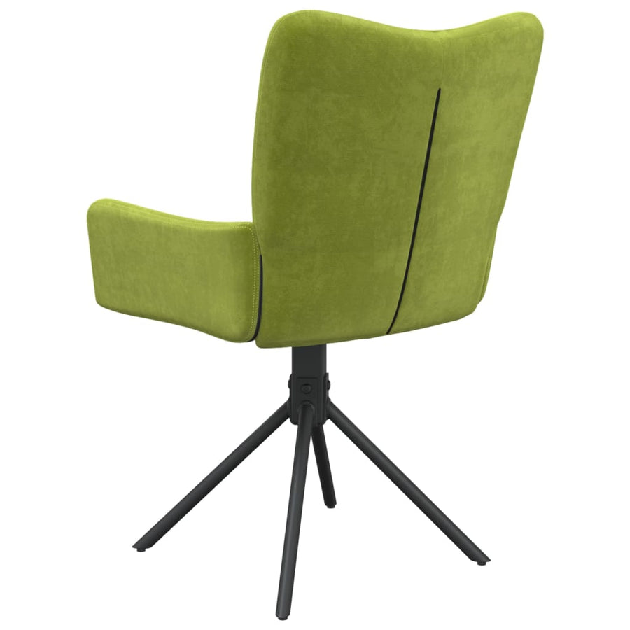 Eetkamerstoelen Draaibaar Fluweel Lichtgroen