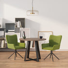 Dining Chairs Swivel Velvet Light Green