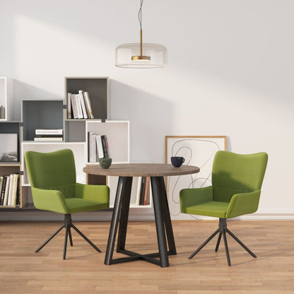 Eetkamerstoelen Draaibaar Fluweel Lichtgroen