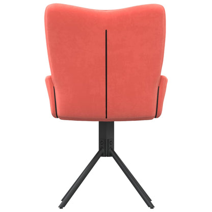 Eetkamerstoelen Draaibaar Fluweel Roze