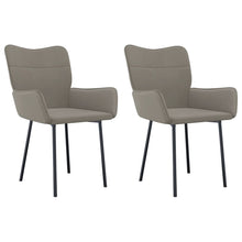 Eetkamerstoelen Fluweel Lichtgrijs