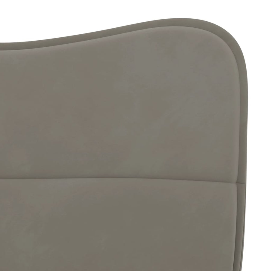 Eetkamerstoelen Fluweel Lichtgrijs