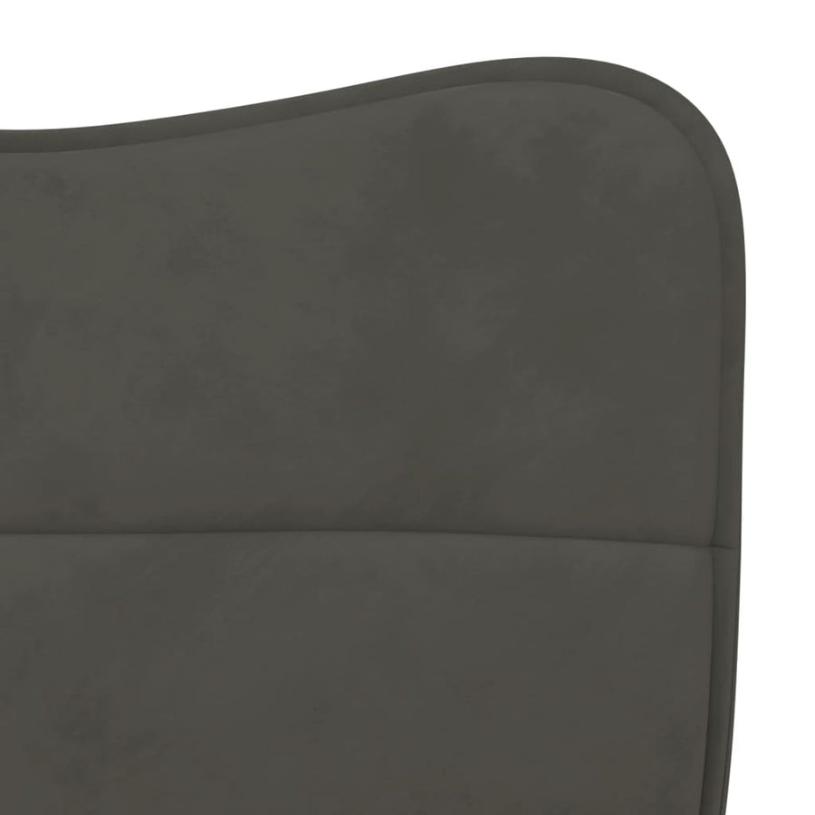 Eetkamerstoelen Fluweel Donkergrijs
