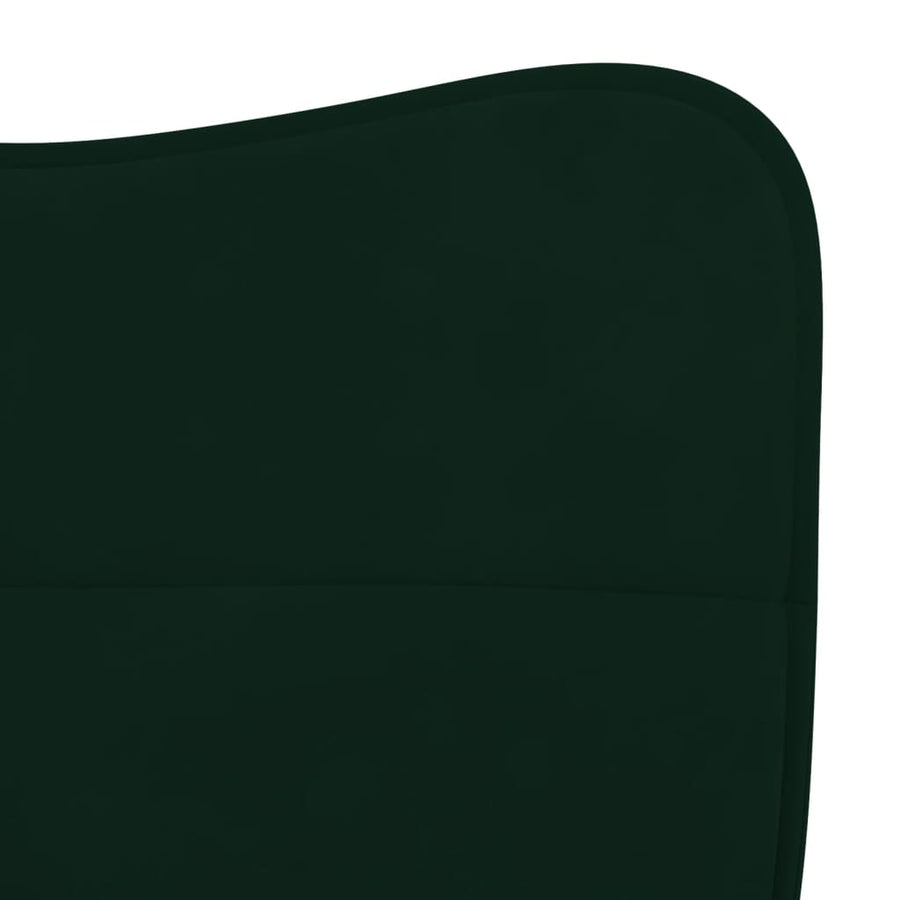 Eetkamerstoelen 2 st fluweel donkergroen Donkergroen