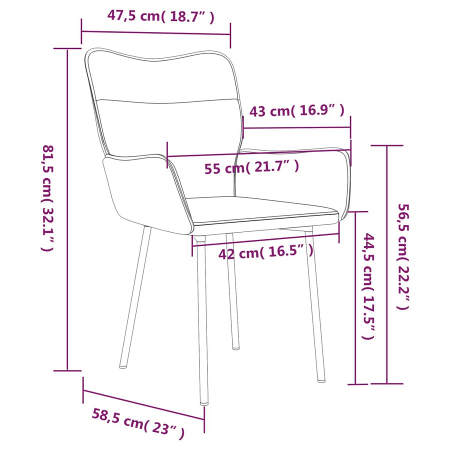 Eetkamerstoelen 2 st fluweel donkergroen Donkergroen
