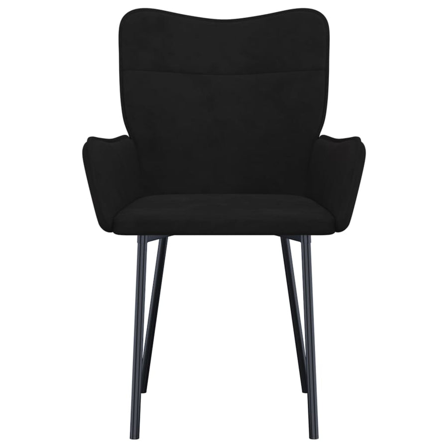 Eetkamerstoelen Fluweel Zwart