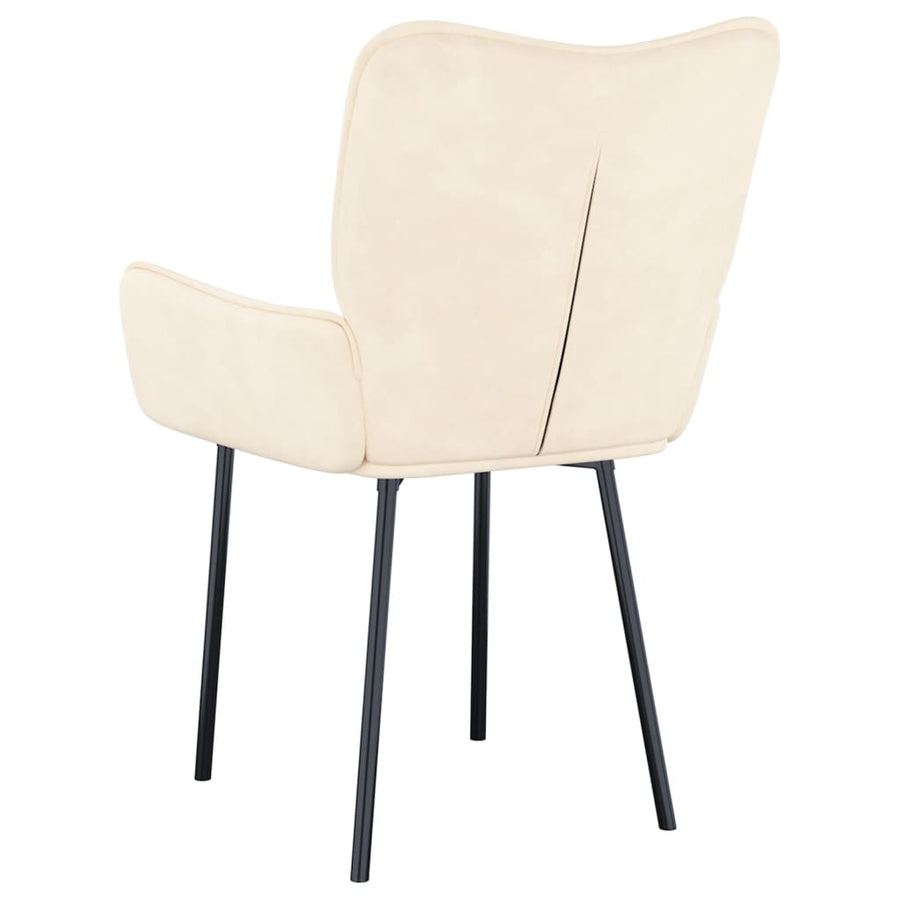 Eetkamerstoelen Fluweel Kleurig Crème