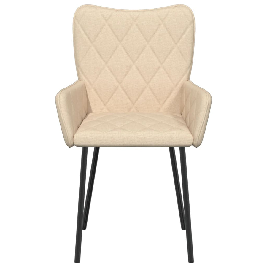 Eetkamerstoelen Stof Kleurig crème