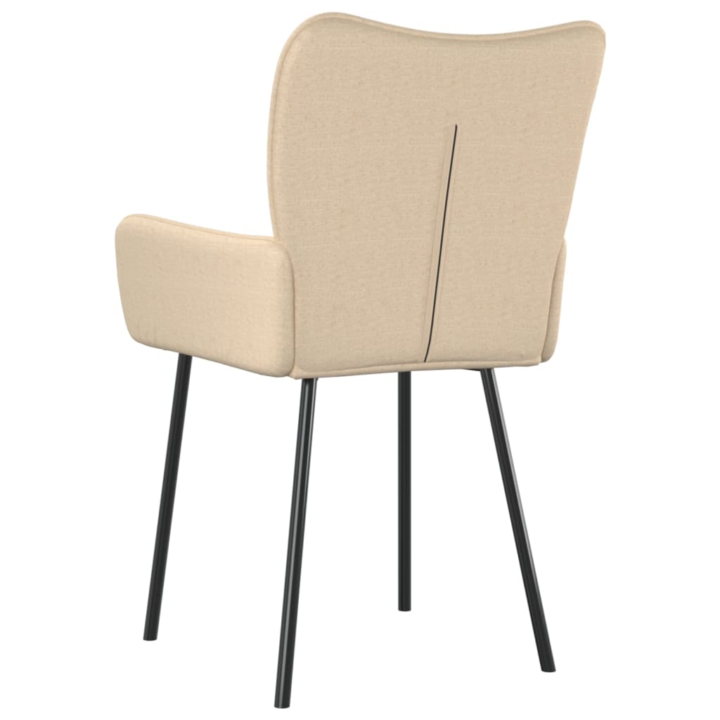 Eetkamerstoelen Stof Kleurig crème
