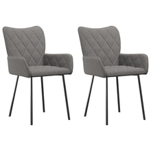 Eetkamerstoelen Stof Lichtgrijs