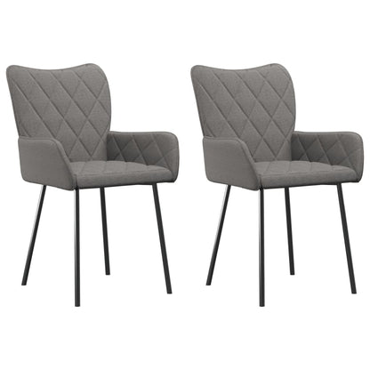 Eetkamerstoelen Stof Lichtgrijs