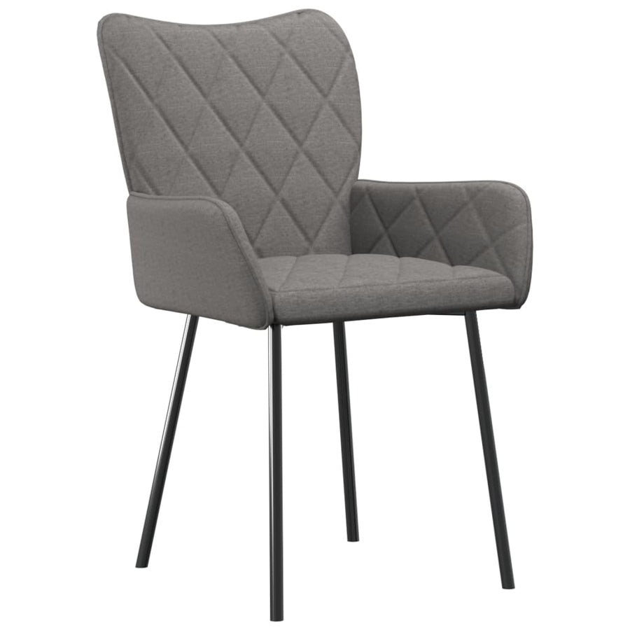 Eetkamerstoelen Stof Lichtgrijs