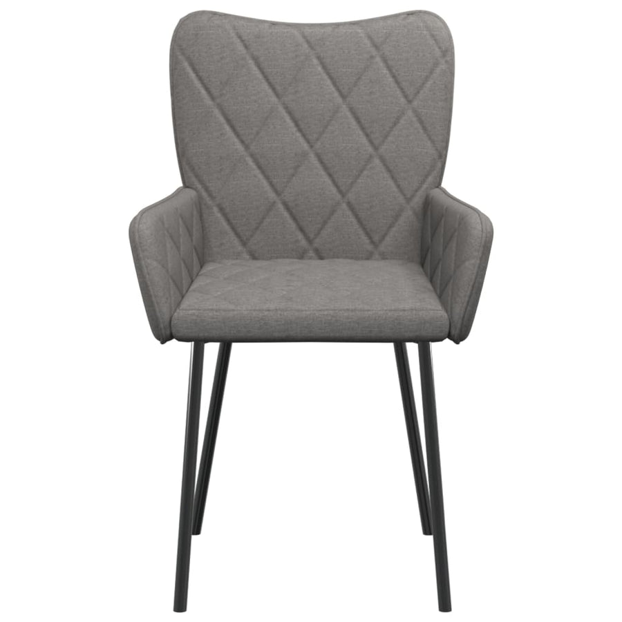 Eetkamerstoelen Stof Lichtgrijs