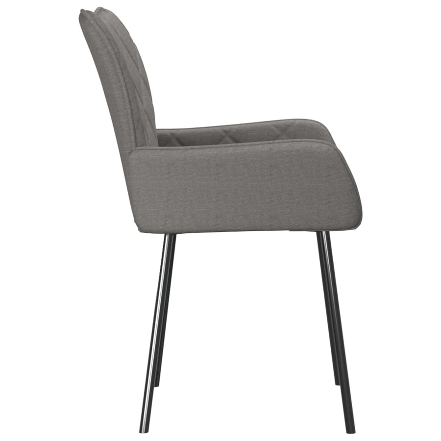 Eetkamerstoelen Stof Lichtgrijs