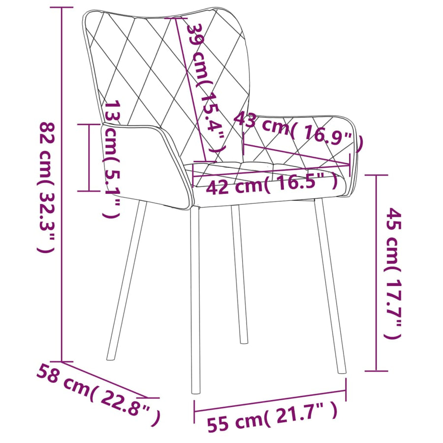 Eetkamerstoelen Stof Lichtgrijs