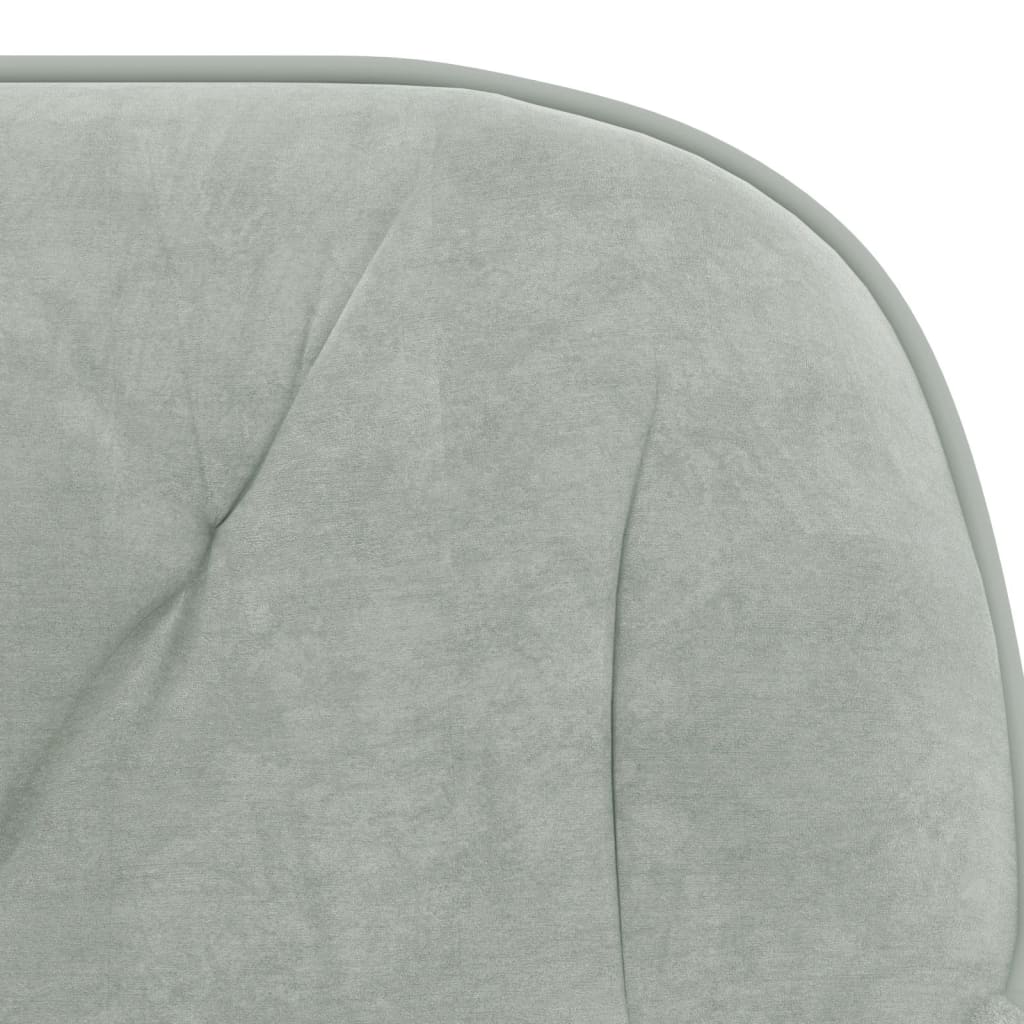 Eetkamerstoelen Fluweel Lichtgrijs