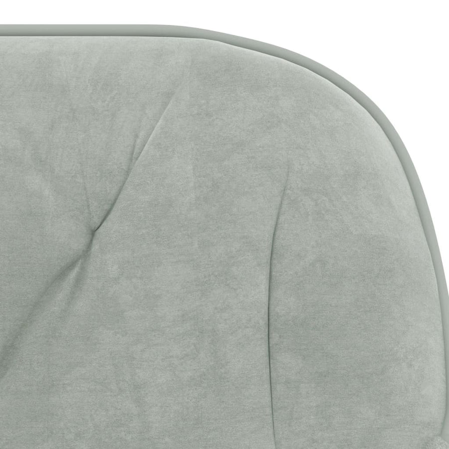 Eetkamerstoelen Fluweel Lichtgrijs