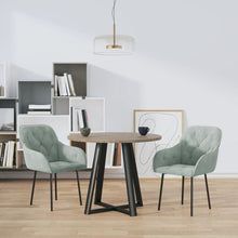 Eetkamerstoelen Fluweel Lichtgrijs