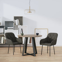 Eetkamerstoelen Fluweel Donkergrijs