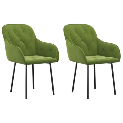 Eetkamerstoelen Fluweel Lichtgroen