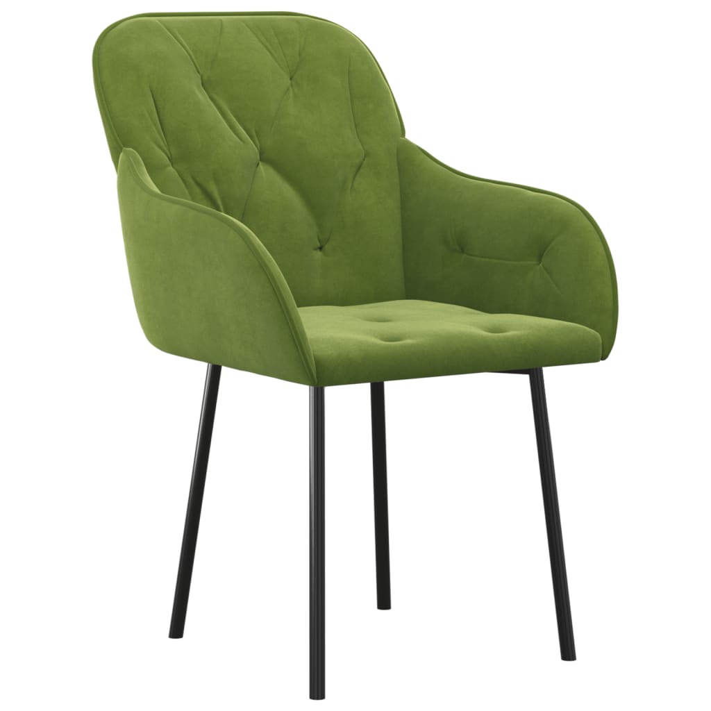 Eetkamerstoelen Fluweel Lichtgroen