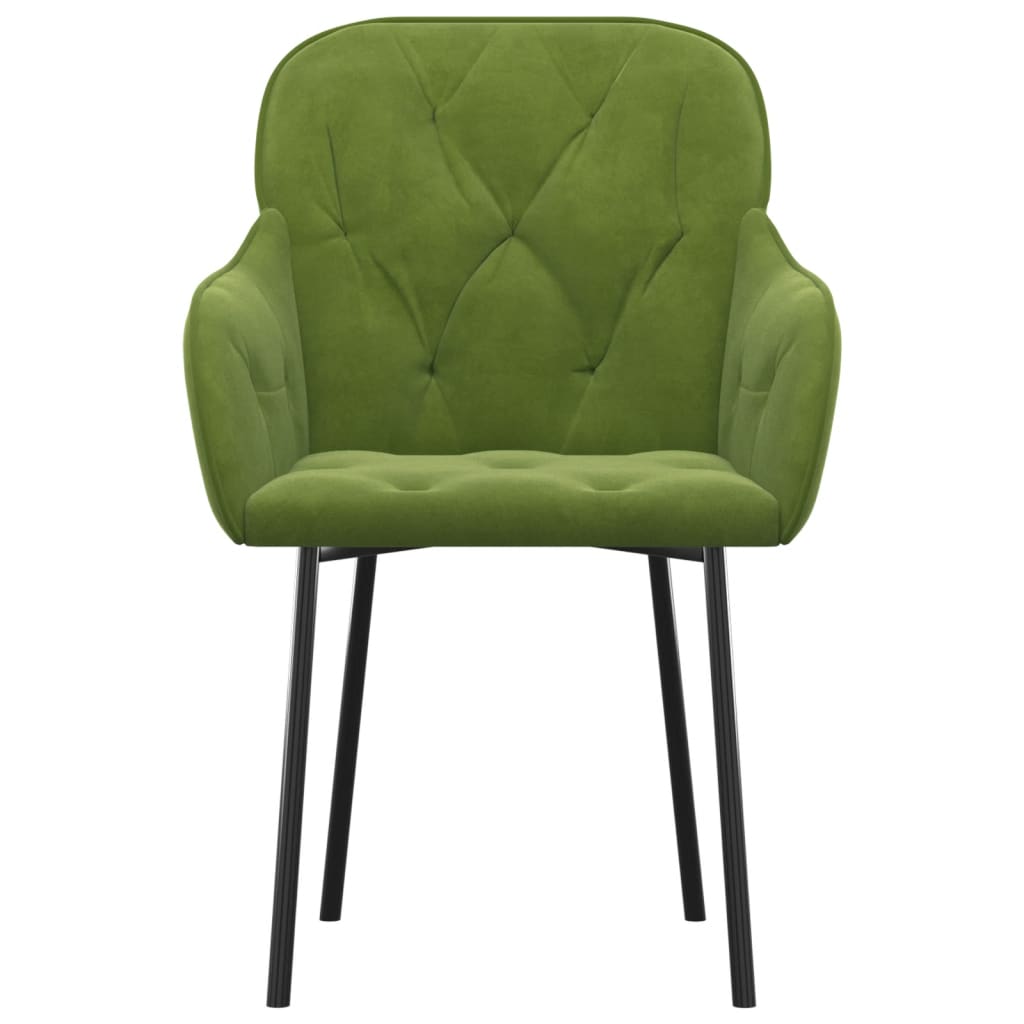 Eetkamerstoelen Fluweel Lichtgroen