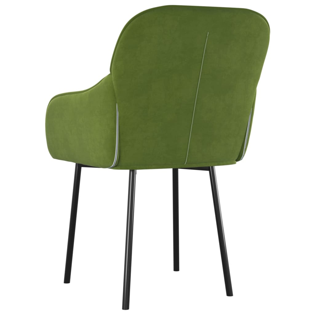 Eetkamerstoelen Fluweel Lichtgroen