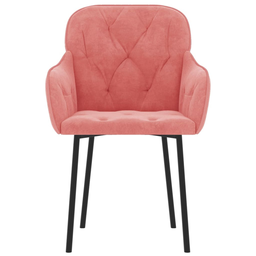 Eetkamerstoelen Fluweel Roze